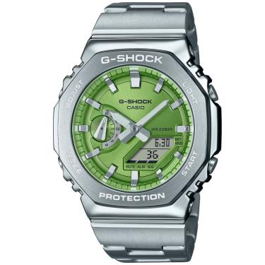 Imagem de Relógio CASIO G-SHOK masculino analógico verde GM-2110D-3ADR
