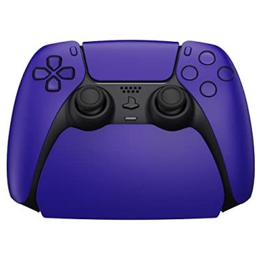 Imagem de playvital Suporte de exibição de controle para ps5, acessórios de gamepad, suporte de mesa para controle ps5 com almofadas de borracha - roxo galático