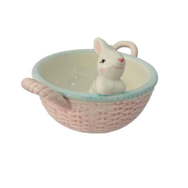 Imagem de Bowl Decorativo De Páscoa Coelho - Porcelana 21cm