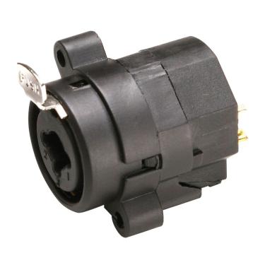 Imagem de Conector Xlr Combo Santo Angelo Para Xlr E P10 Preto