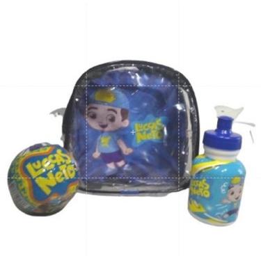 Imagem de Lancheira Mochila Homem Aranha com acessórios - MultiKids, Lucas Neto