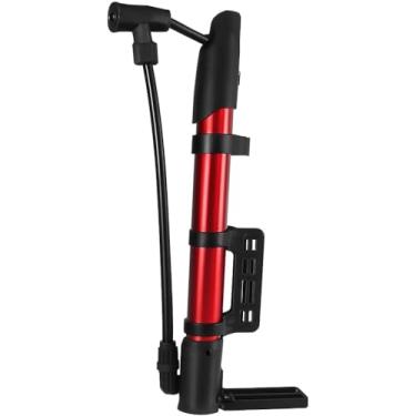 Imagem de Bomba De Ar Manual Portátil Multiuso Para Encher Bola Câmera De Ar Pneu de Bike Bicicleta Moto Colchão Inflável Piscina Infantil Inflador Manual Leve Resistente Com Acessórios Com Trava E Bico