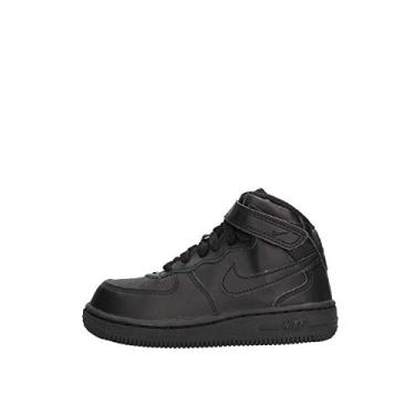 Imagem de NIKE [314197-004] Force 1 MID (TD) Infants Shoes Black/Black