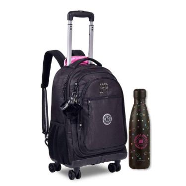 Imagem de Mochila Carrinho Rebecca Bonbon Com Garrafa Térmica Feminina