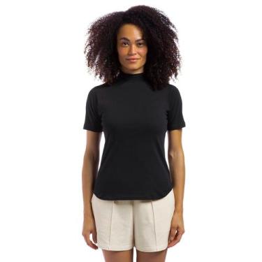 Imagem de Camiseta Olympikus Comfy Gola Alta Feminina, Preto, P