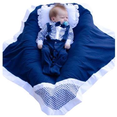 Imagem de Saída de Maternidade Meu Pequeno Baby Marinho 05 Peças - zanybaby
