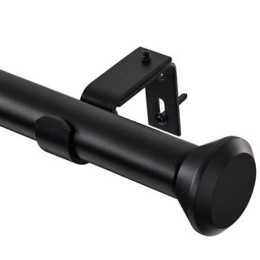 Imagem de Varetas de cortina SIMEWIN Heavy Duty 122 a 213 cm pretas com diamante