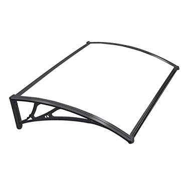 Imagem de Toldo de telhado, toldo externo de elementos naturais como chuva, neve e vento, resistente a UV, fácil de instalar (tamanho: 80 x 150 cm) (uma cor 60 x 120 cm)