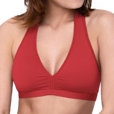 Imagem de Sutiã Top Bojo Removível - donna, Vermelho, M