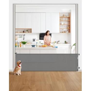 Imagem de Portão de bebê retrátil DEAR LOV 84x300cm Mesh Safety
