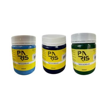 Imagem de Kit Essência do Mar Tinta Acrílica Artística Paris 250ml