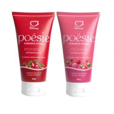 Imagem de Sabonete Íntimo Refrescante Poésie 60g Sexy Fantasy, Morango