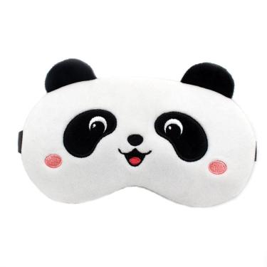 Imagem de Máscara de dormir Cute Panda Plush Máscara de olhos de desenho animado ajustável