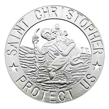 Imagem de Moeda Comemorativa de São Cristóvão com Medalha de Proteção