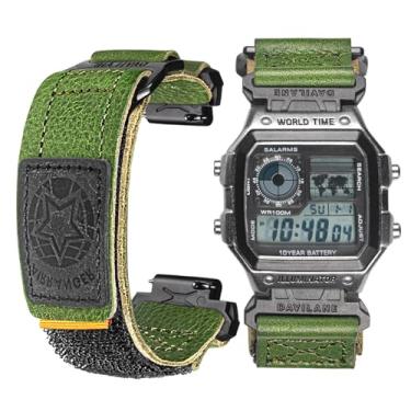 Imagem de Pulseira de relógio de liberação rápida para Casio F-91W F-94W F-105W F-84W W-735H W-800H SGW-300H SGW-400H A158WA AE-1000W, pulseira Casio de couro de 18 mm