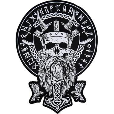 Imagem de Odin Patch bordado grande nas costas para colete/passar a ferro