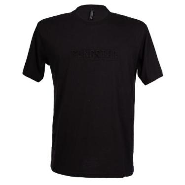 Imagem de Camiseta Masculina Gangster Plus Size Estampa Preto, Preto, EX1