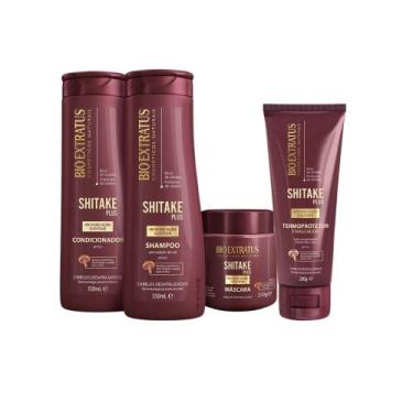 Imagem de Kit Shitake Plus Sh, Cond, Masc e Final (200g) - Bio Extratus