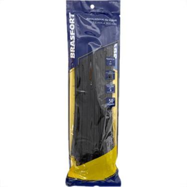 Imagem de Abracadeira Nylon Brasfort 7,6X300 Preto C/50