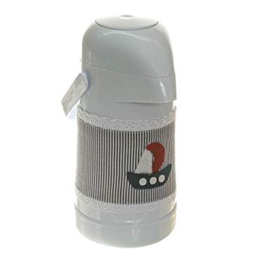 Imagem de Potinho de Mel Garrafa Térmica Avulsa Náutico Quarto Bebê Menino Marinho