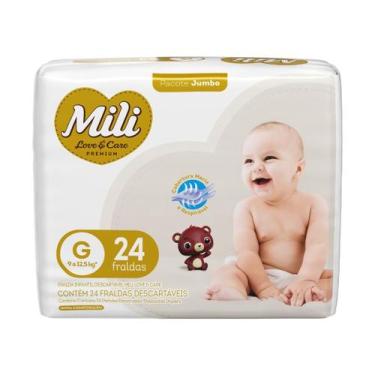 Imagem de Fralda Mili Love e Care Jumbo G - 24 Unidades