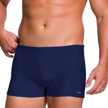 Imagem de Sunga Boxer Selene Moda Praia Natação Poliamida Ajustável Proteção Uv5