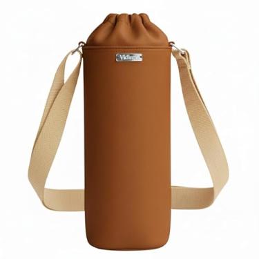 Imagem de Bolsa Térmica (CARAMELO) RAMIERE para Garrafa de 2 LITROS em Couro Sintético - Coleção Cores VERÃO 2026