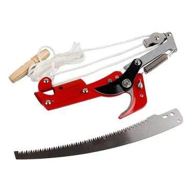 Imagem de Serrote Podador De Galhos Altos Tesoura 2 Em 1 Serra E Poda - Huada