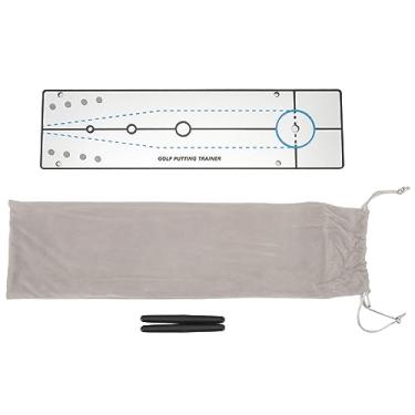 Imagem de CUOFYUNL Golf putting alinhamento espelho portátil putting aid putting espelho treinamento auxílio acrílico golf putting espelho