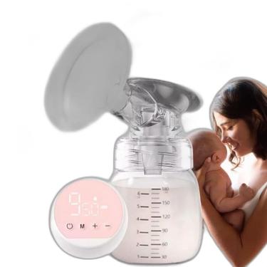 Imagem de Bomba Elétrica Tira Leite Materno Digital 180Ml Silicone Usb