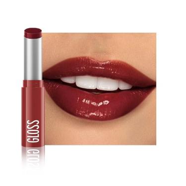 Imagem de HHLTOH 1 batom de manteiga vermelha acastanhada, protetor labial matizado, batom hidratante para mulheres, brilho labial hidratante e nutritivo para lábios secos, delineador labial leve, maquiagem