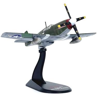 Imagem de Escala 1:72 Segunda Guerra Mundial USAAF P-51B Mustang Fighter 4º FG 336º FS Don Gentile Shangri-La Modelo para Meninos, Presente de Aniversário Adulto