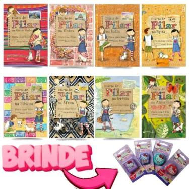 Imagem de Coleção Diário De Pilar - 8 Livros: + Brinde Exclusivo: Borrachinhas H