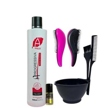 Imagem de Kit Progressiva Adlux 500ml E Oleo De Argan Marrocos Selagem
