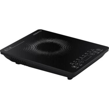 Imagem de Cooktop de Indução Agratto Portátil 1 Boca Vitrocerâmico Painel Digital Touch Preto 220V