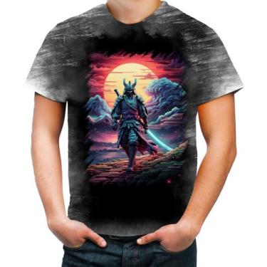 Imagem de Camiseta Desgaste Samurai Ronin Sunset Sem Mestre 8 - Kasubeck Store®,