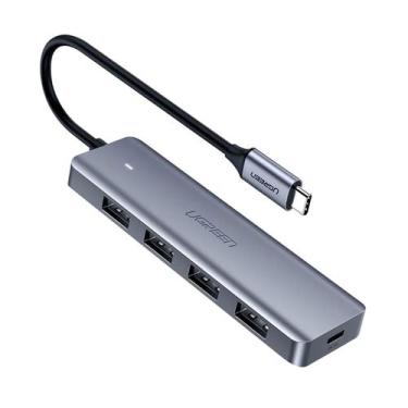 Imagem de Hub tipo-c com 4 portas usb 3.0 e 1 tipo-c cm219 ugreen - 70336
