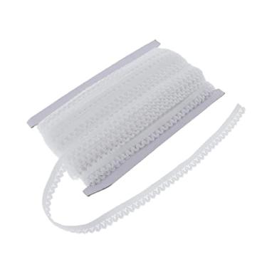 Imagem de F Fityle 45,7 m de fita elástica com acabamento de renda e borda de fita elástica DIY vestido de cabeça 13 mm de largura - branco