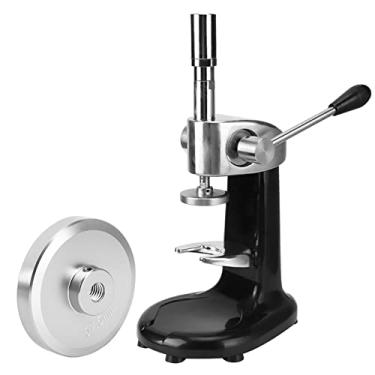 Imagem de Tamperador de café de aço inoxidável,máquina de prensagem em pó manual quantitativa distribuidor de café e nivelador de calcadeira profissional para cafeteria, casa, aço inoxidável