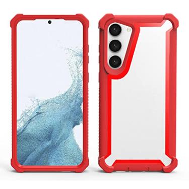 Imagem de KVIBEO Capa para Samsung Galaxy S23 Ultra/S23 Plus/S23, capa transparente com câmera protetora contra impacto, redução de choque, não amarela, antidigitais, anti-queda, 8, S23