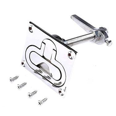 Imagem de Mxeol Boat Cam Anel de trava de trava de trava resistente com placa traseira LCA, parafusos, parafusos