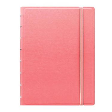 Imagem de FILOFAX Caderno pastel recarregável, A5 (21 cm x 12,7 cm) rosa - 112 páginas móveis creme - Índice, bolso e marcador de página (B115053U)