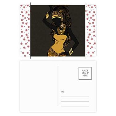 Imagem de Vestidos Aborígenes Mulheres Negras de Natal, Celebração, Cartão Postal de Bênção