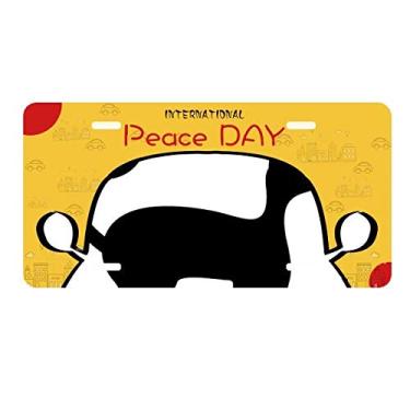 Imagem de DIYthinker Pet Lover desenho de animal gato preto placa placa etiqueta decoração carro dia da paz