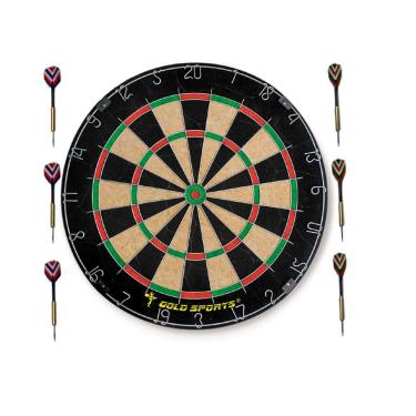 Imagem de JOGO DARDO GOLD SPORTS SISAL 18" C/ 06 SETAS 18G
