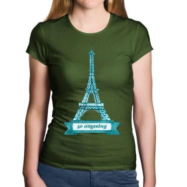 Imagem de Baby Look Algodão Torre Eiffel Amazing - Foca Na Moda