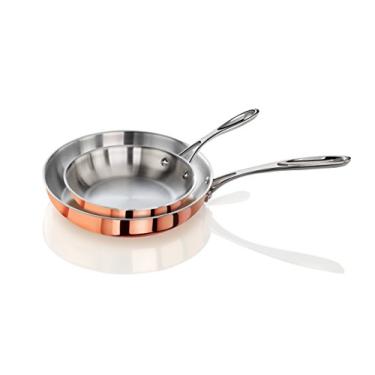Imagem de Panelas de Chuva Arsabor, Cobre, Tri-Ply Copper Clad Fry Pan Set