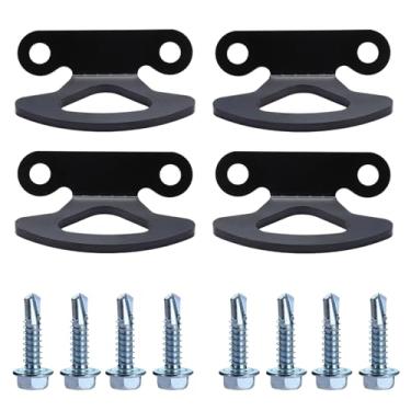 Imagem de VEXPLO Ganchos para cama de caminhão Pontos de ancoragem com parafusos autoperfurantes de 1/10.2 cm compatíveis com Ford F150 Bed Tie Downs para correias, correntes e cordas (4 peças)