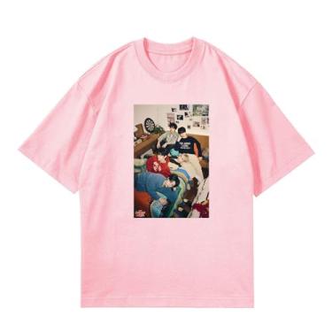Imagem de Camiseta Txt Dream Week-5th K-pop 2024, camisetas soltas unissex com suporte de pôster impresso, camiseta de algodão Merch, D rosa, P