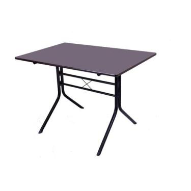 Imagem de Mesa Moema 1,20x70 Para Sorveteria Sala Restaurante Preta  - EcomHome